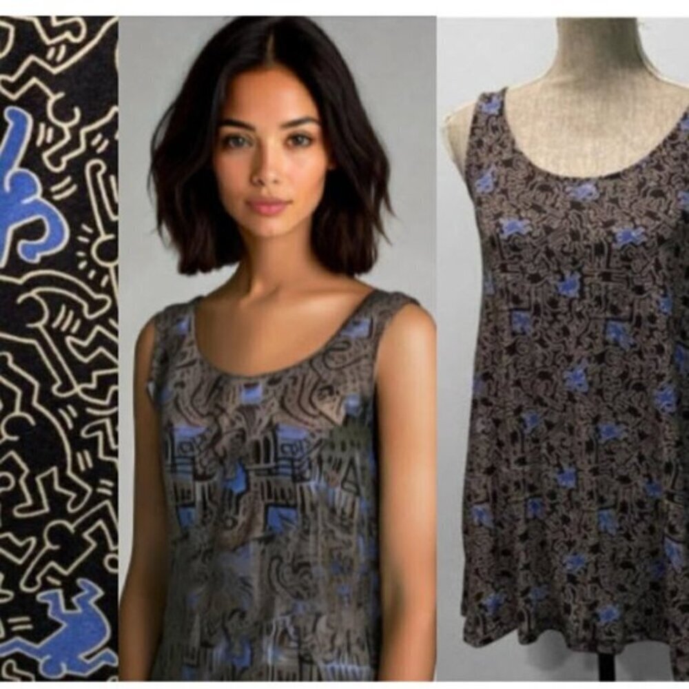 KEITH Haring Uniqlo Co-lab Tank Top Size Medium